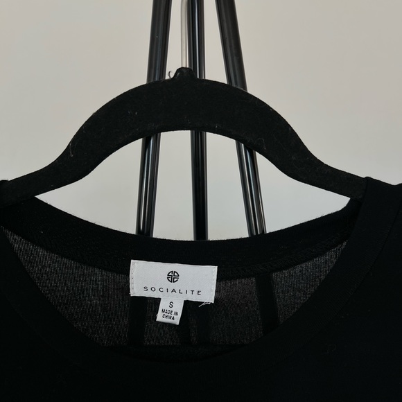 SOCIALITE BLACK MIDI DRESS - Picture 3 of 4